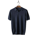 Men's Open Placket Short Sleeve Polo