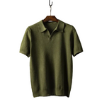 Men's Open Placket Short Sleeve Polo