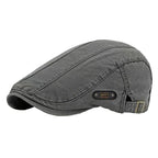 Men's Panel-Stitch Flat Cap