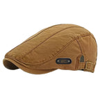 Men's Panel-Stitch Flat Cap