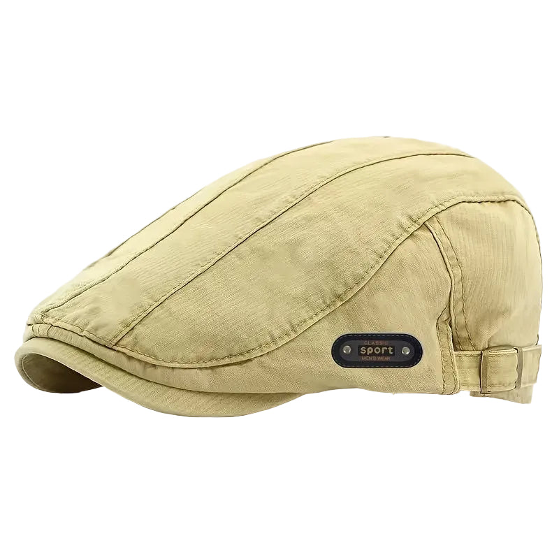 Men's Panel-Stitch Flat Cap