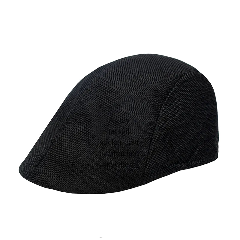 Men's Paneled Flat Cap