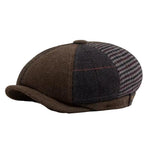Men's Patchwork Newsboy Cap