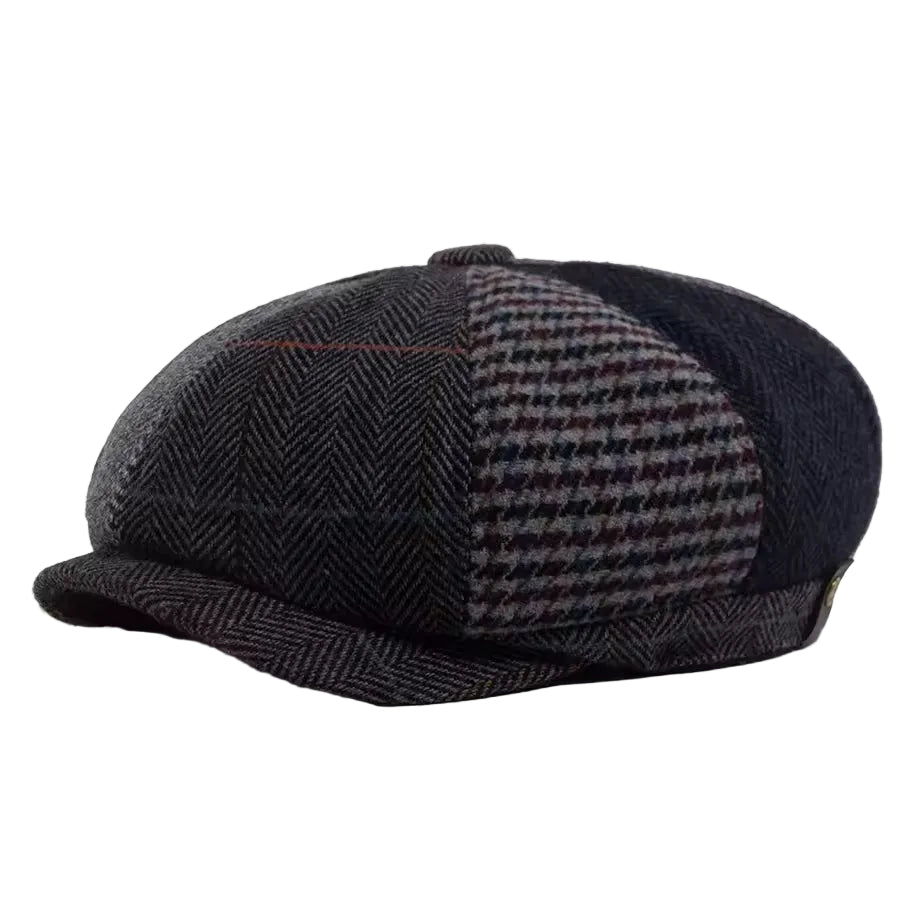 Men's Patchwork Newsboy Cap