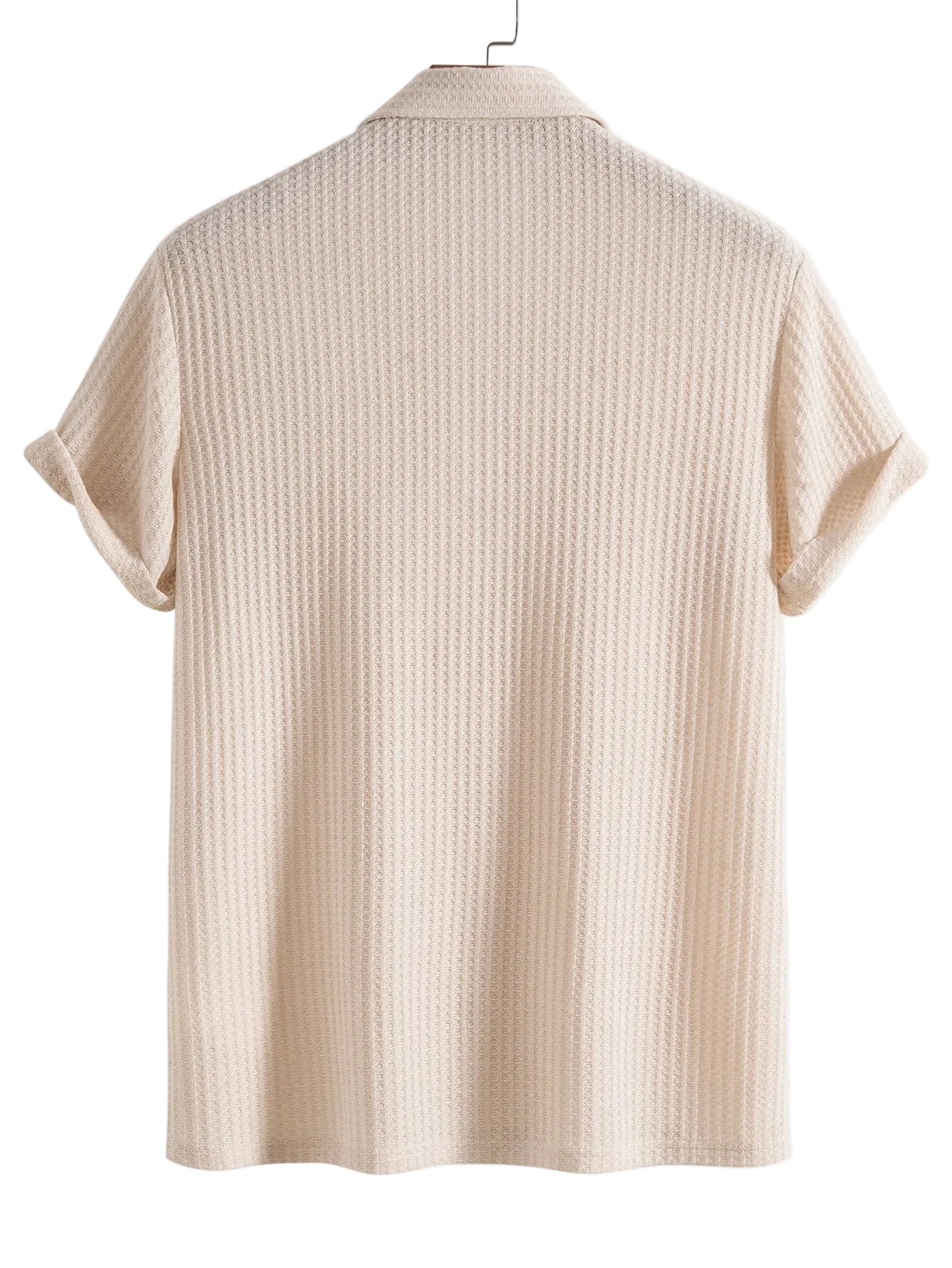 Men's Pattern Button Polo Shirt