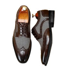 Men's Pattern Detail Lace Shoes