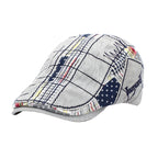 Men's Patterned Flat Cap