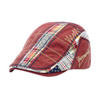 Men's Patterned Flat Cap