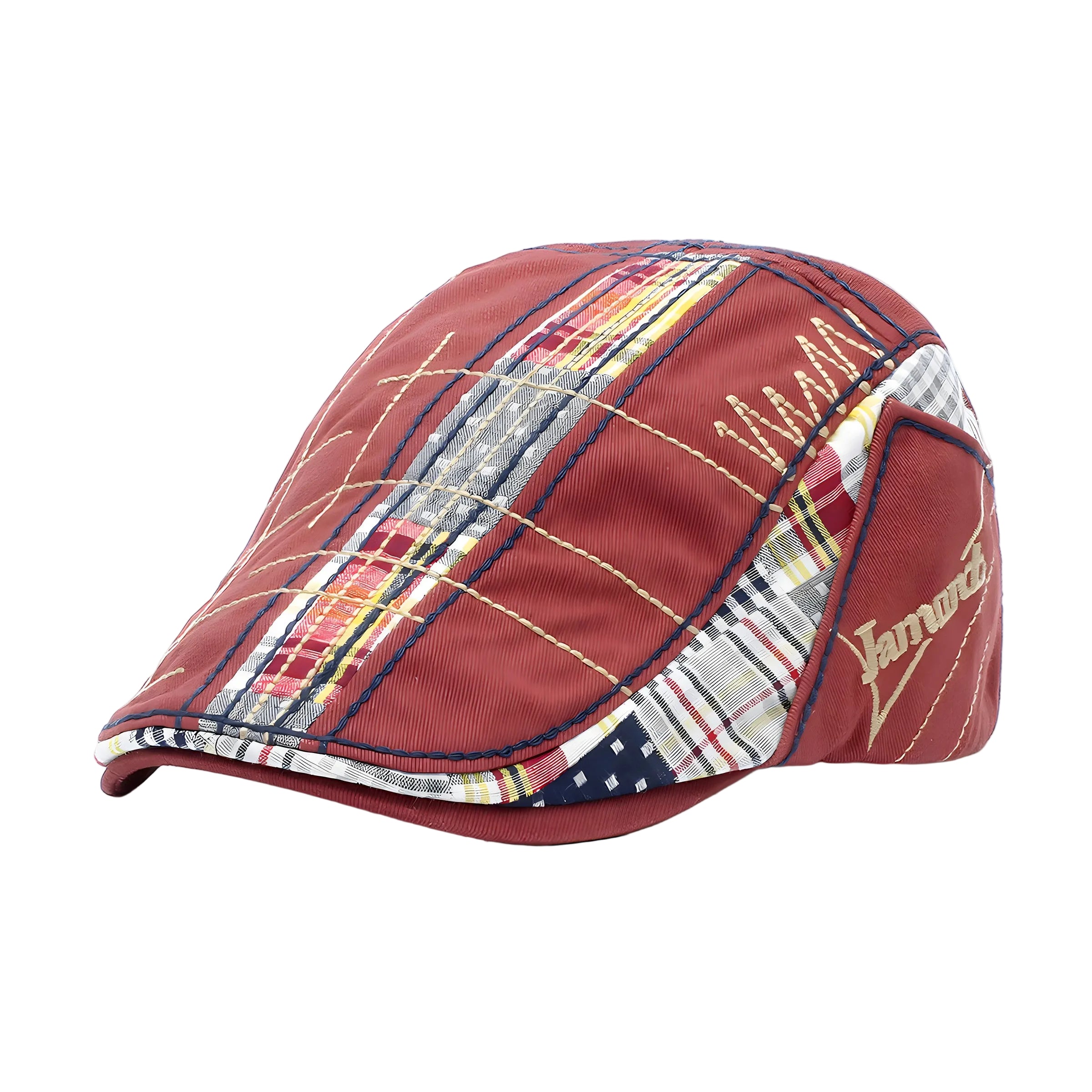 Men's Patterned Flat Cap