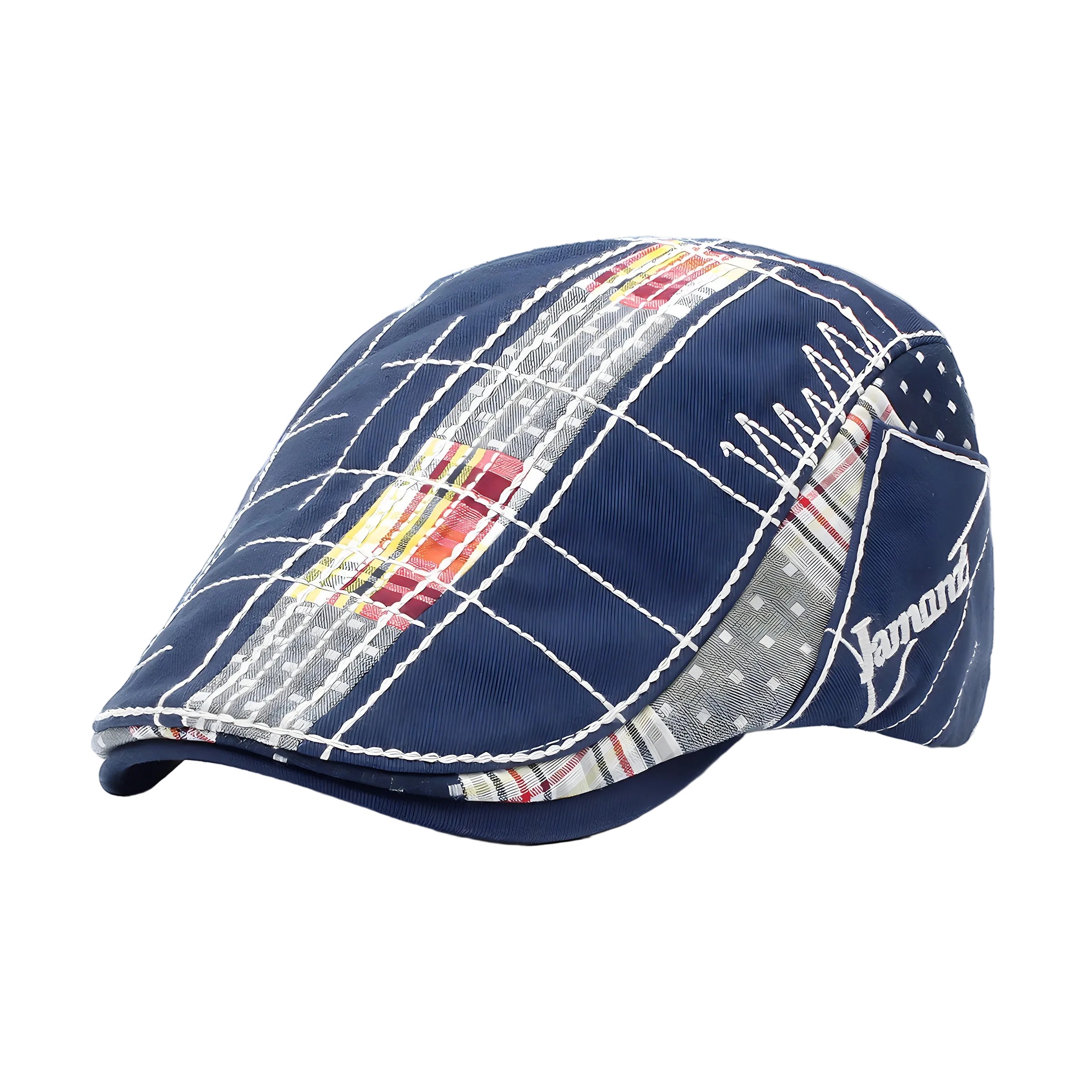 Men's Patterned Flat Cap