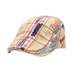 Men's Patterned Flat Cap