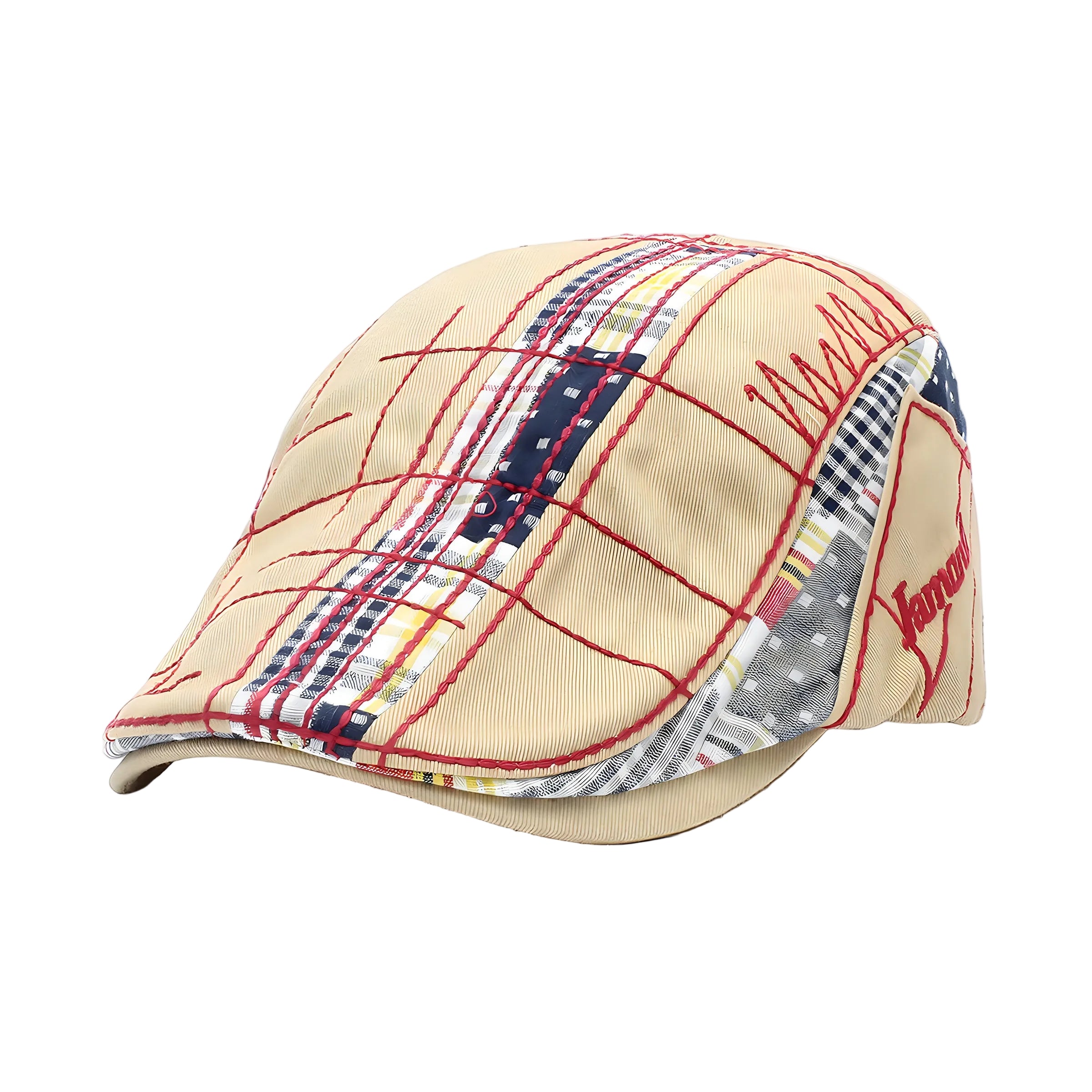Men's Patterned Flat Cap
