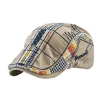 Men's Patterned Flat Cap