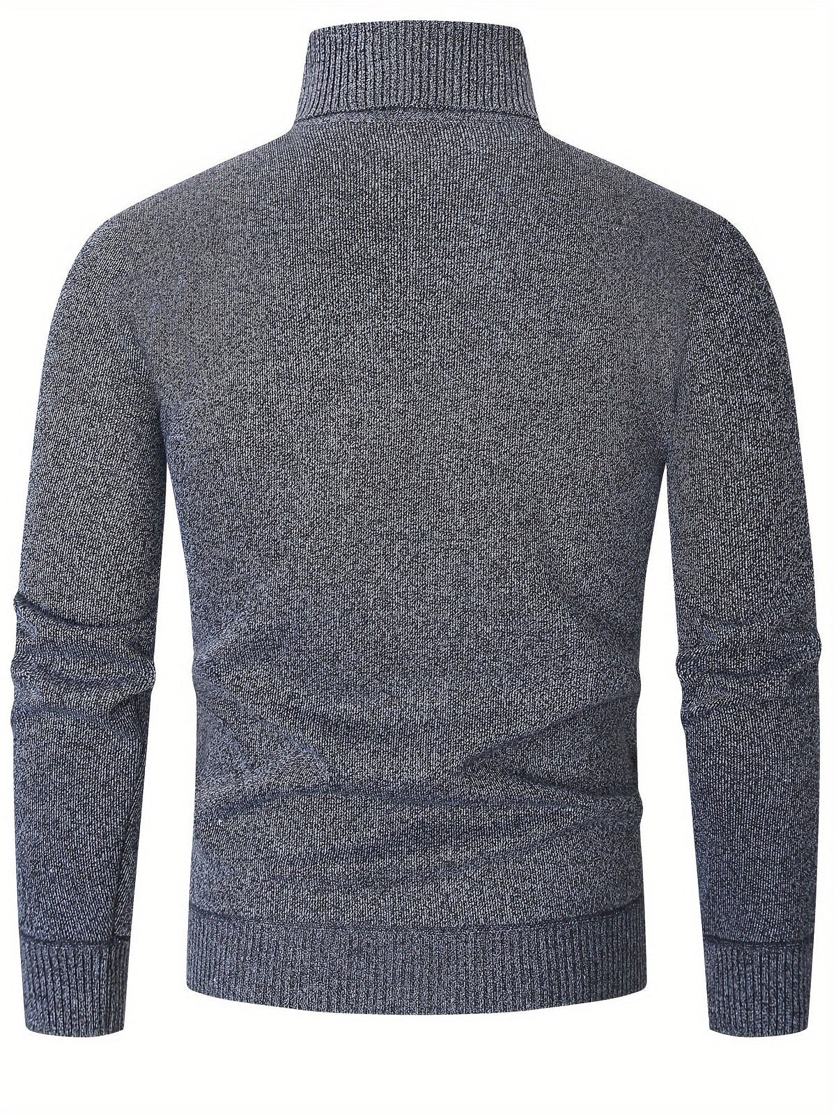 Men's Patterned Roll-Neck Jumper