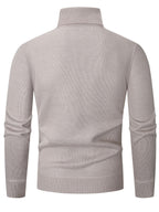 Men's Patterned Roll-Neck Jumper