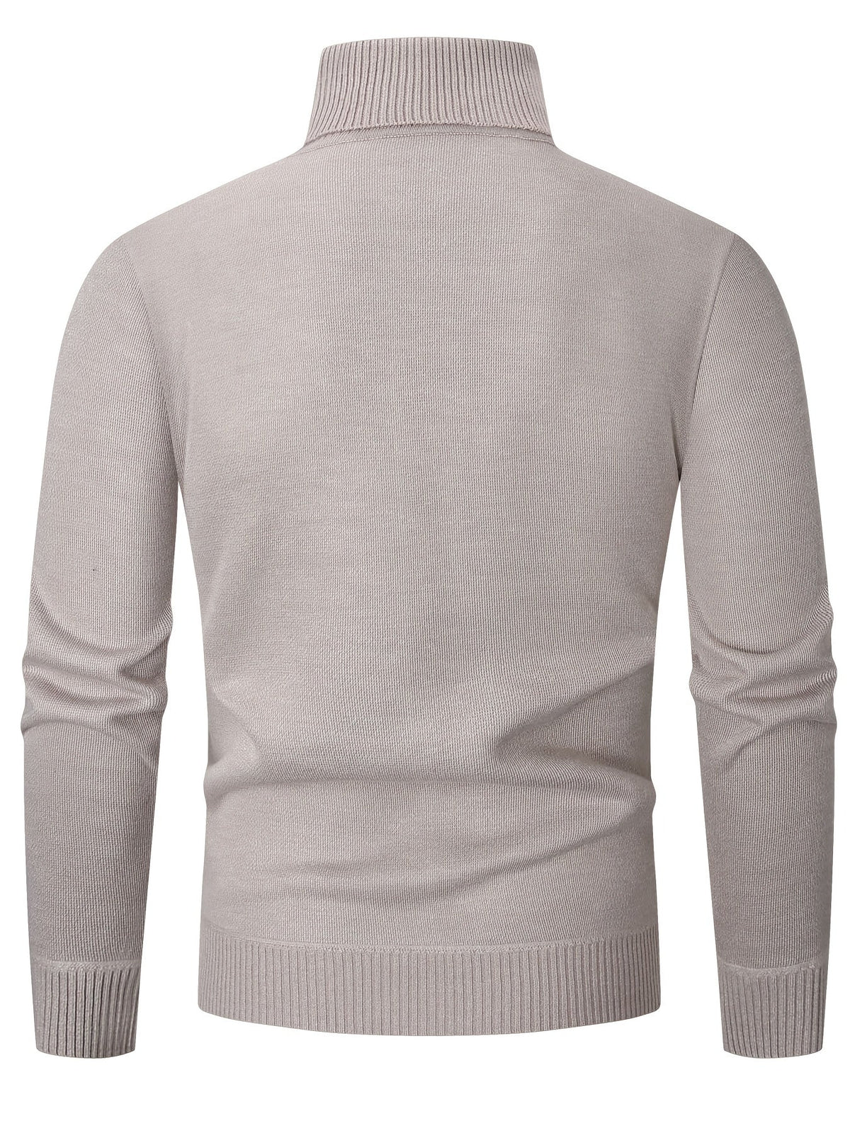 Men's Patterned Roll-Neck Jumper