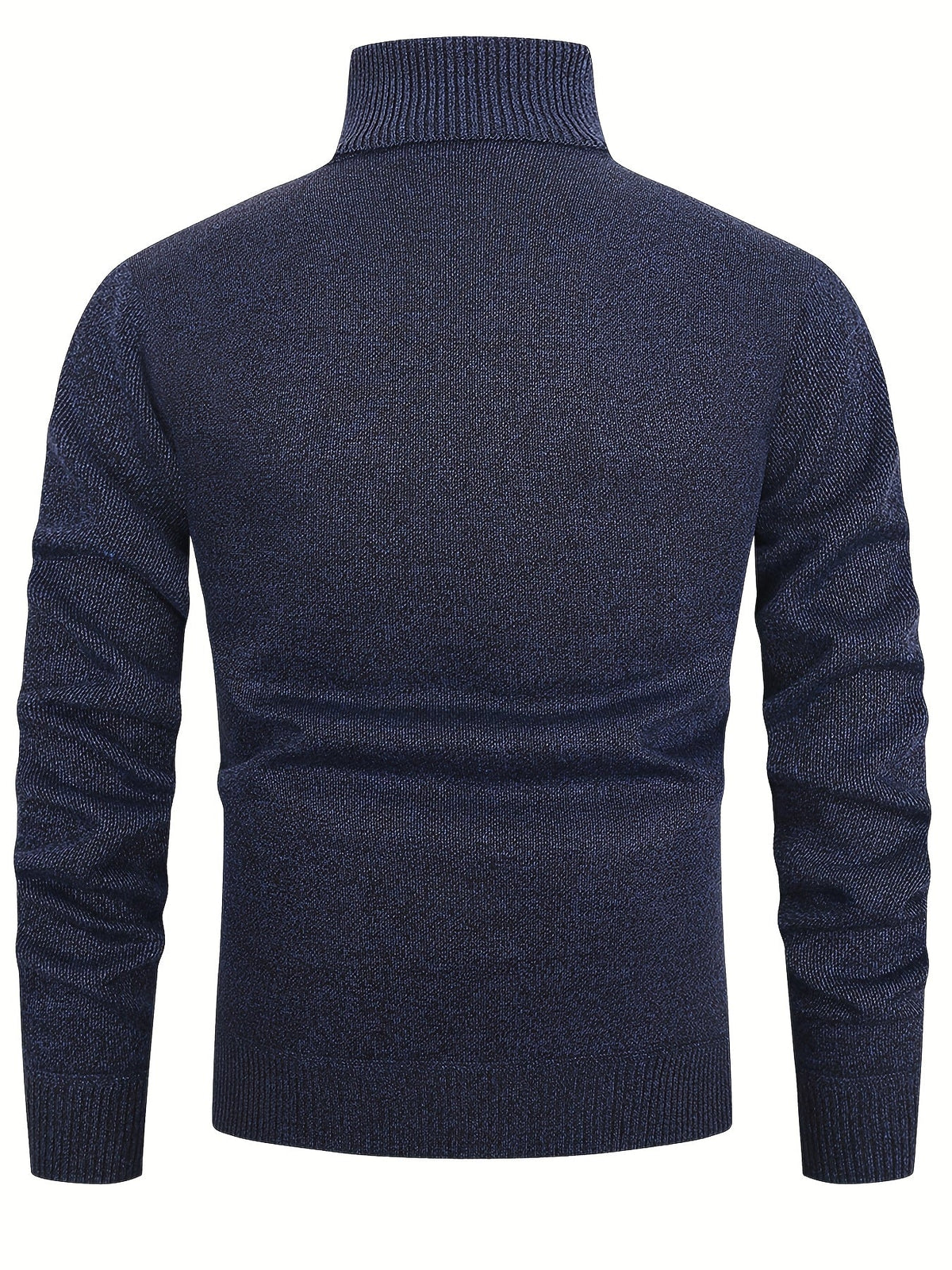Men's Patterned Roll-Neck Jumper