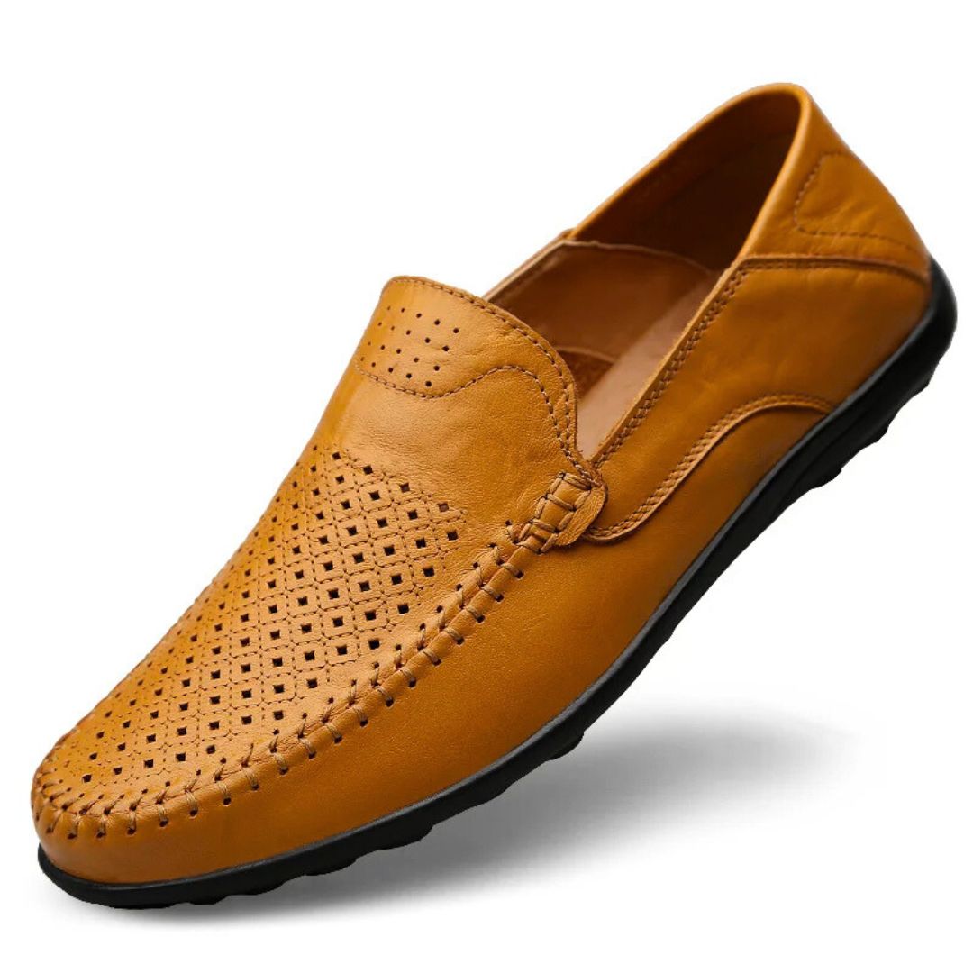 Men's Perforated Slip-On Loafers