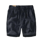 Men's Pinstripe Drawstring Shorts
