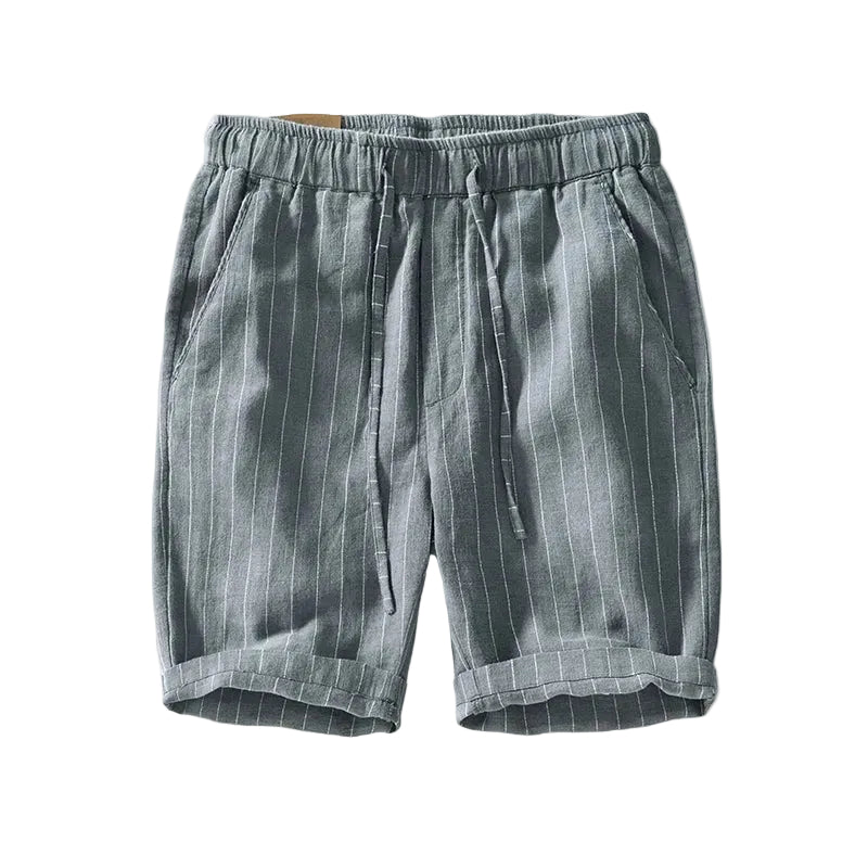 Men's Pinstripe Drawstring Shorts