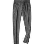 Men's Pinstripe Drawstring Trousers