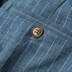 Men's Pinstripe Drawstring Trousers