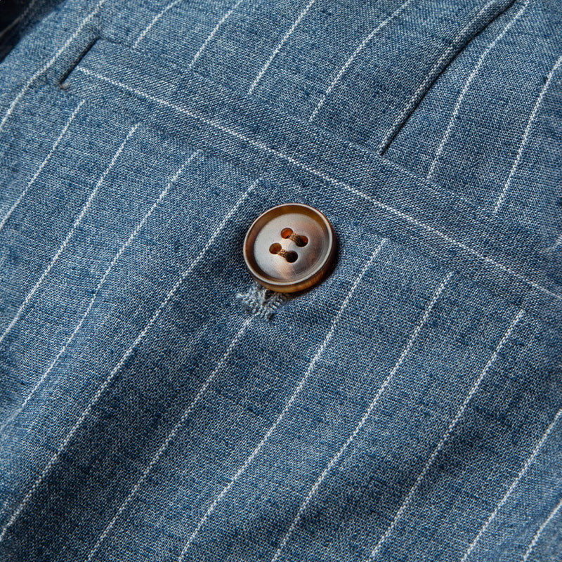 Men's Pinstripe Drawstring Trousers