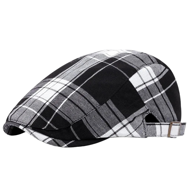 Men's Plaid Buckle Cap