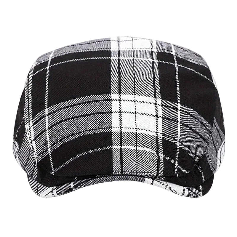Men's Plaid Buckle Cap