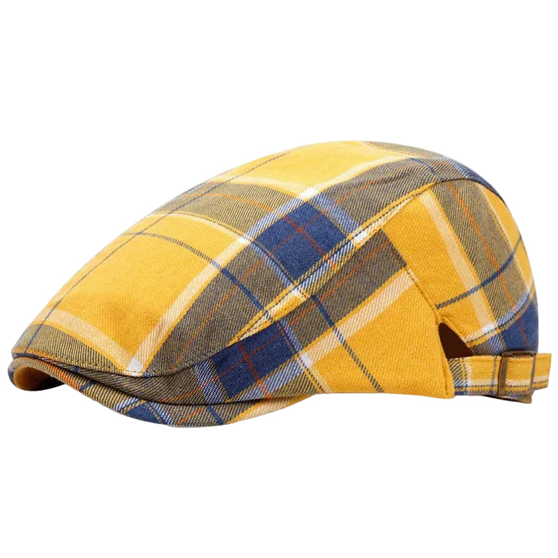 Men's Plaid Buckle Cap