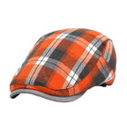 Men's Plaid Flat Cap