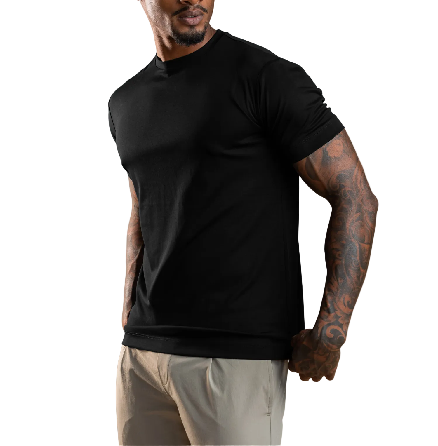Men's Plain Crew Neck T-Shirt