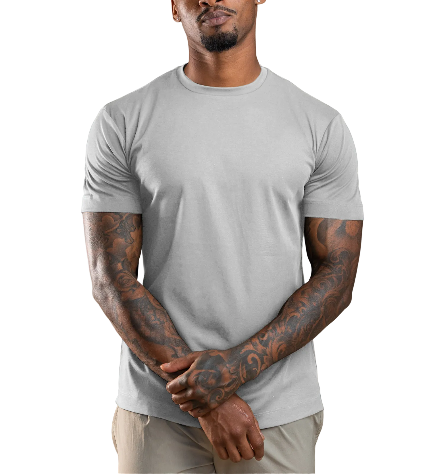 Men's Plain Crew Neck T-Shirt