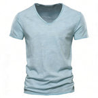 Men's Plain V-Neck T-Shirt