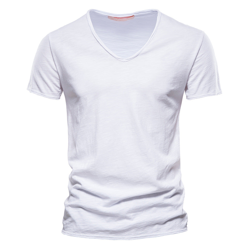 Men's Plain V-Neck T-Shirt