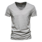 Men's Plain V-Neck T-Shirt