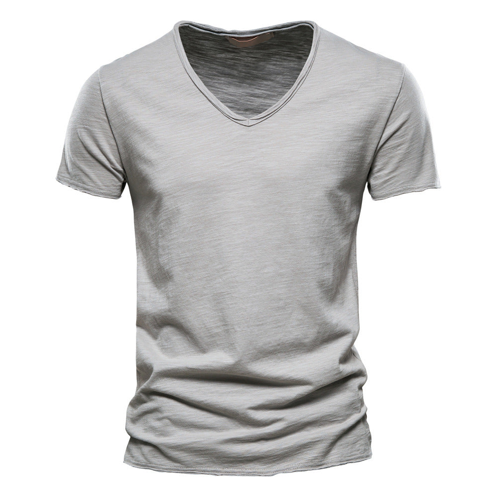 Men's Plain V-Neck T-Shirt
