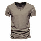 Men's Plain V-Neck T-Shirt