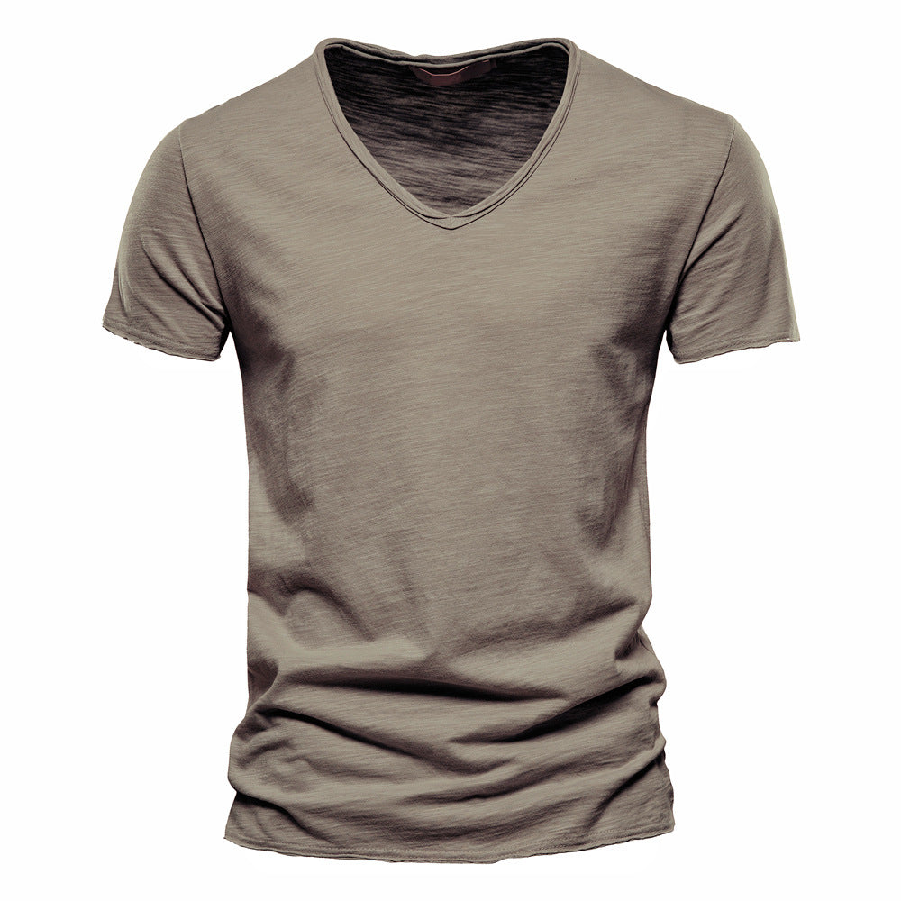 Men's Plain V-Neck T-Shirt