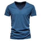 Men's Plain V-Neck T-Shirt