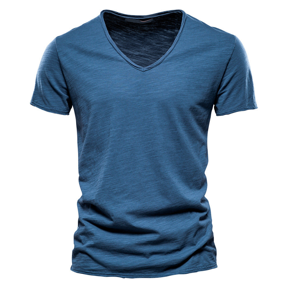Men's Plain V-Neck T-Shirt