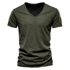 Men's Plain V-Neck T-Shirt