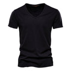 Men's Plain V-Neck T-Shirt
