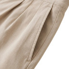 Men's Pleated Belted Shorts