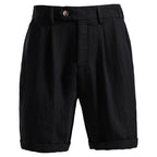 Men's Pleated Buttoned Shorts