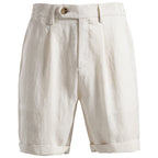 Men's Pleated Buttoned Shorts