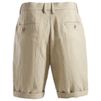 Men's Pleated Buttoned Shorts