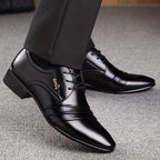 Men's Pleated Derby Shoes