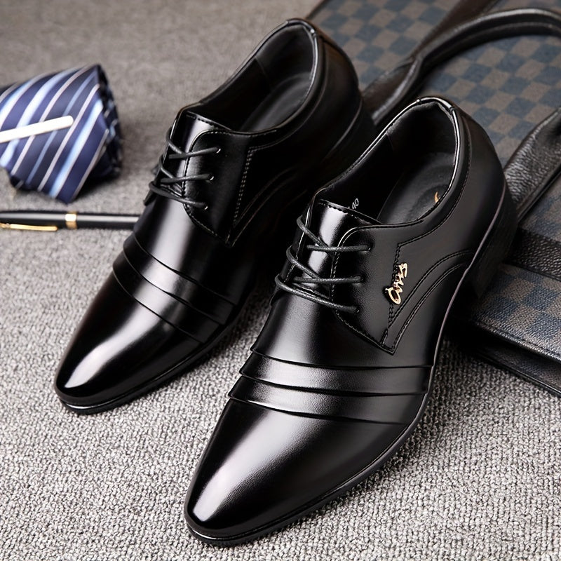 Men's Pleated Derby Shoes