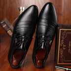 Men's Pleated Derby Shoes